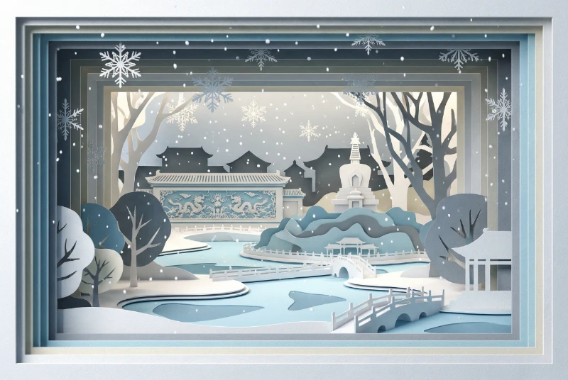 Winter Beihai Park Diorama