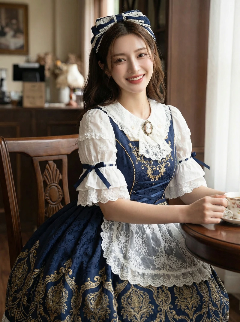 Baroque Navy Lolita Dress