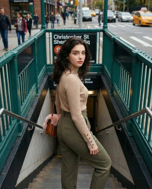 City Subway Fashion Port, created using a Nano Banana Prompt