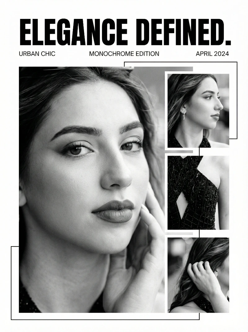 Fashion Portrait Collage Vibe