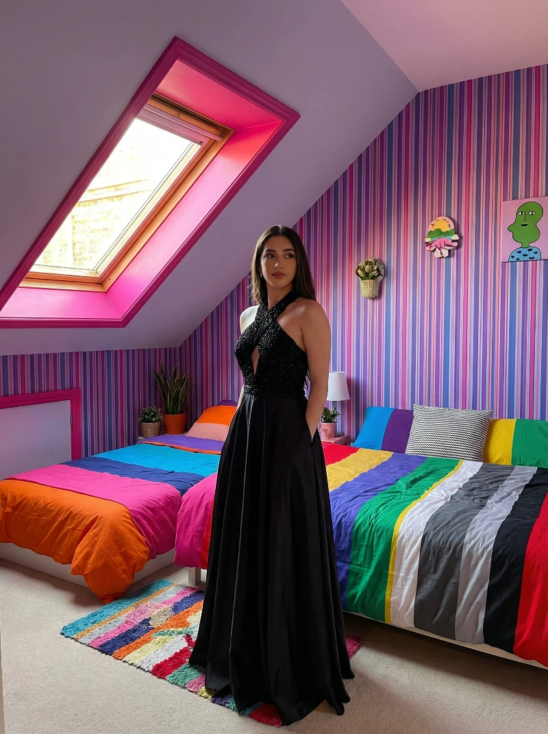 Cute HDR Attic Portrait