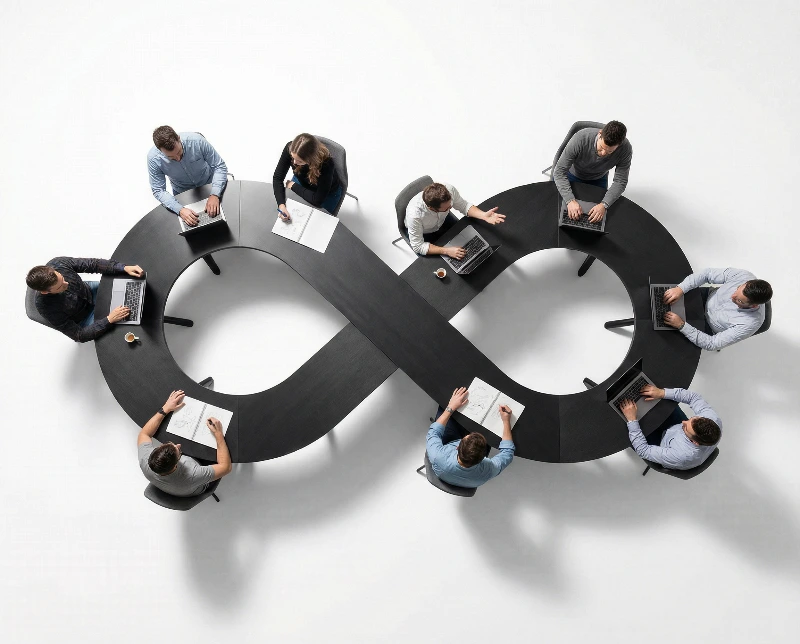 Infinity Table Collaborative Peak, created using a Nano Banana Prompt