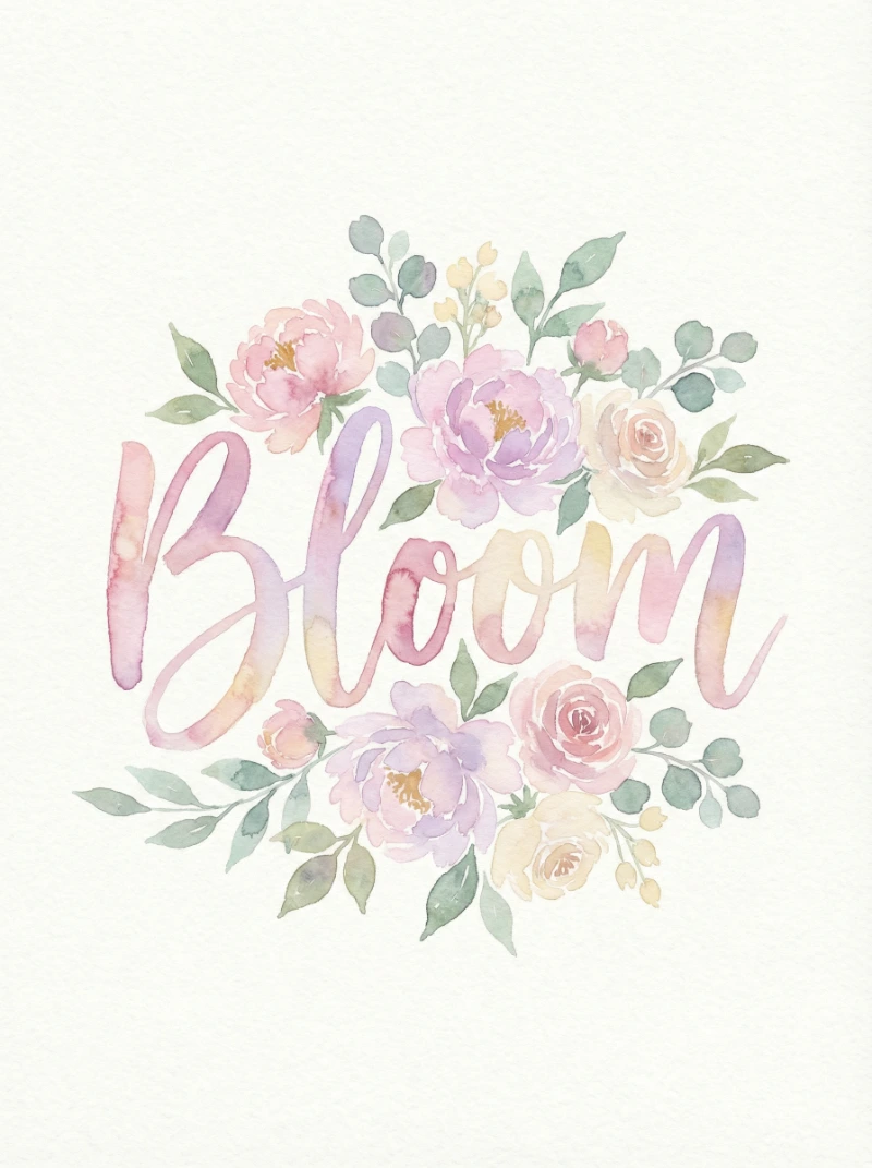 Soft Bloom Watercolor