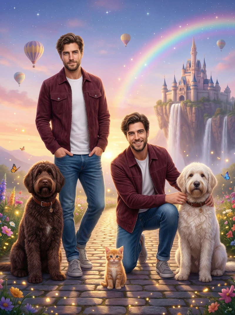 Nano Banana model generation of Cinematic Fantasy Pet Portrait