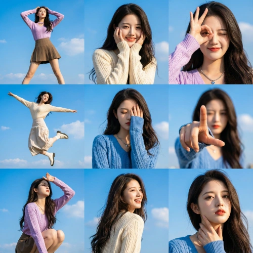 Dynamic Fashion Photo Collage