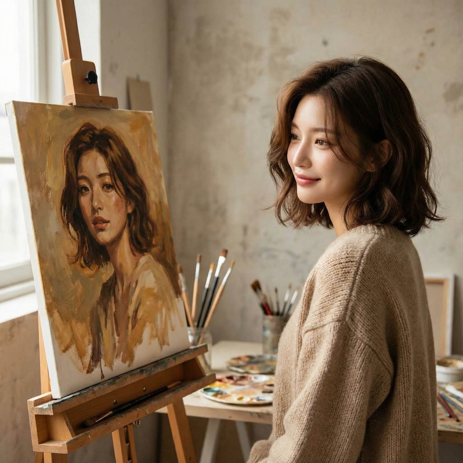 Introspective Studio Portrait