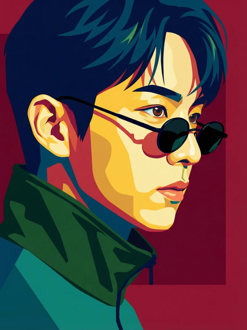 Vectorized Profile Portrait