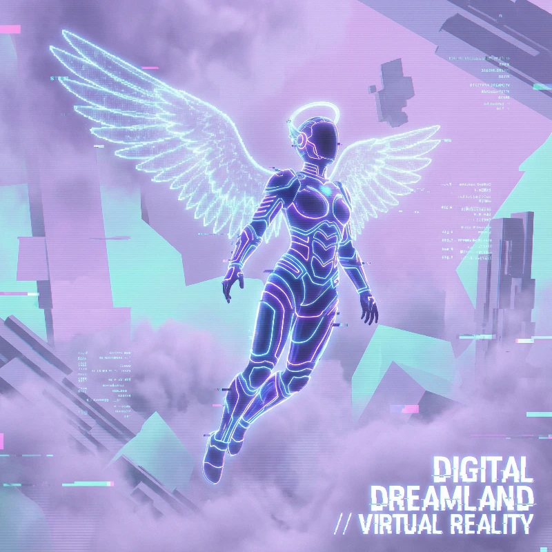 Neon Angel Dreamscape