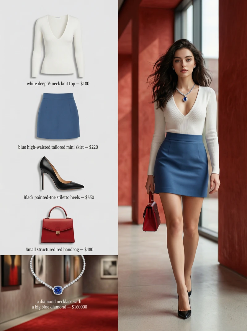 Nano Banana model generation of Refined Fashion Split Editorial