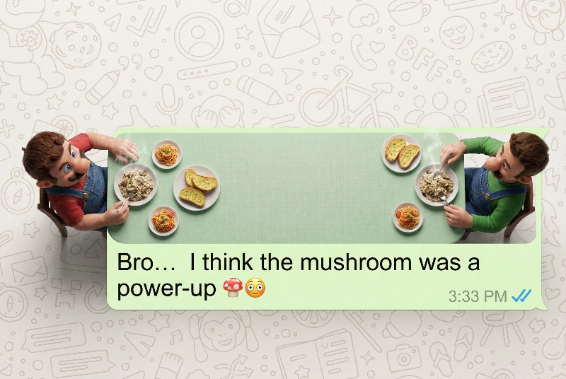 Hyper-Real Mario Luigi WhatsApp Meal