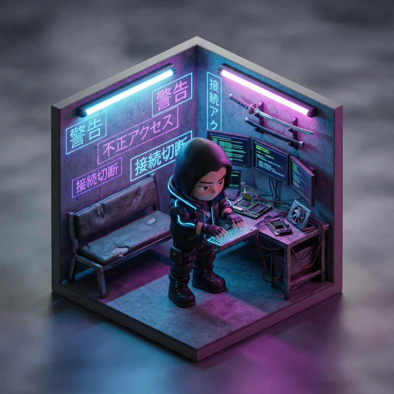 Neo-Tokyo Chibi Hacker