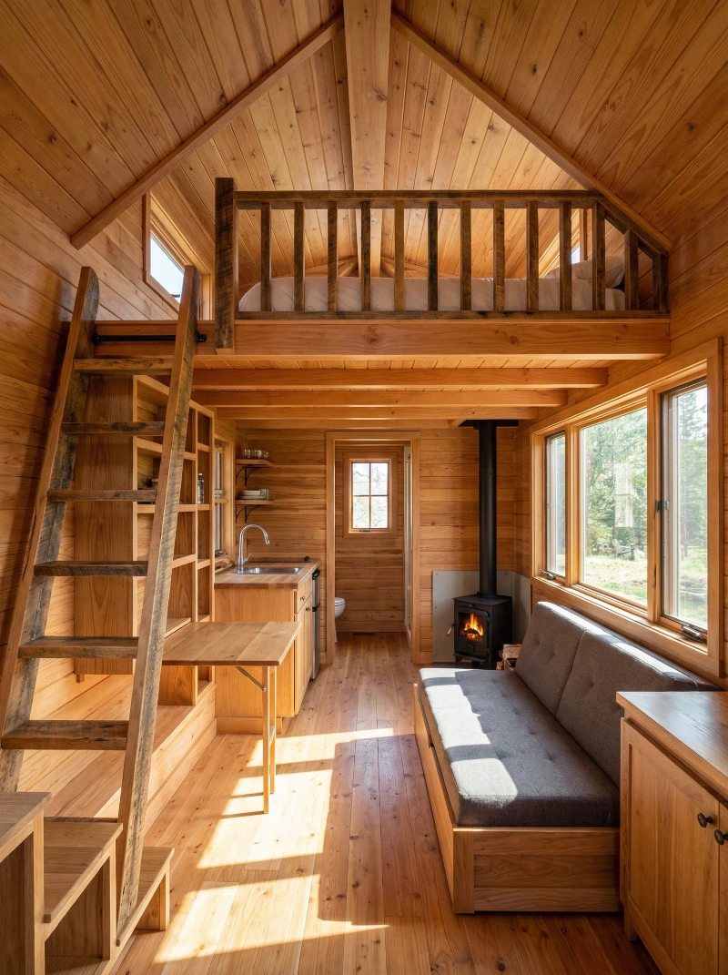 Efficient Tiny House Interior