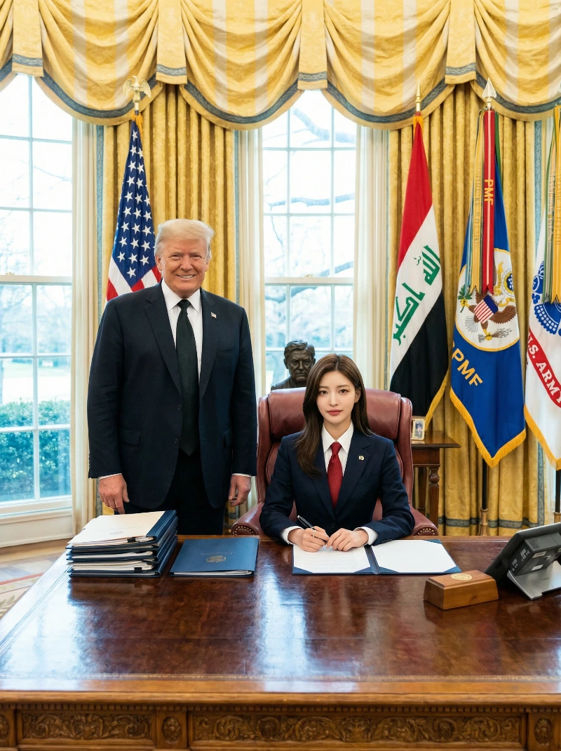 Oval Office Official Portrait, created using a Nano Banana Prompt