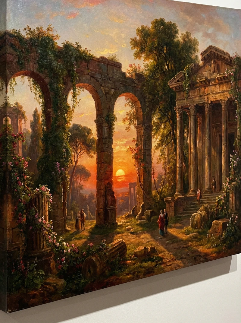 Romantic Ruins Sunset