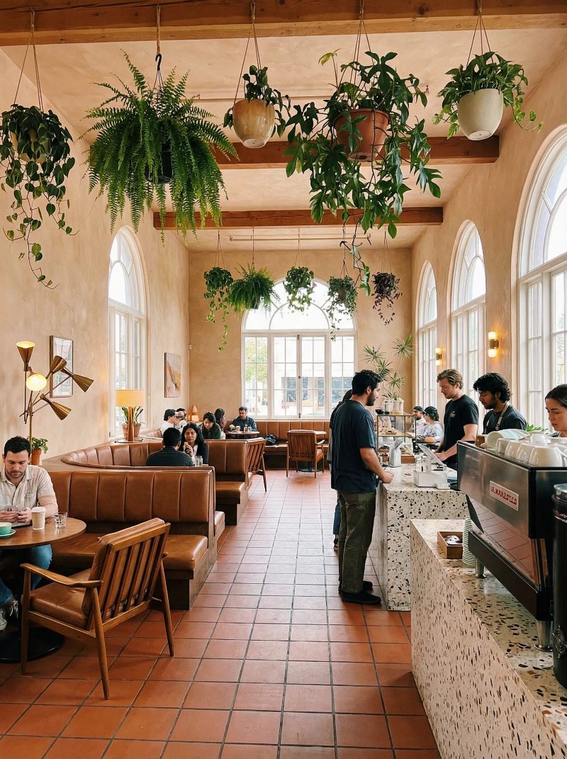 Terracotta Coffee Shop, created using a Nano Banana Prompt