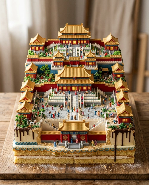 Edible Forbidden City Cake