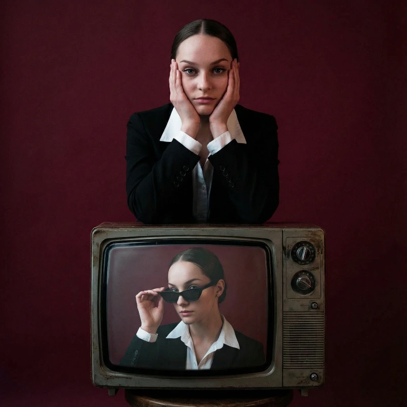 Retro Sync Fashion Portrait, created using a Nano Banana Prompt