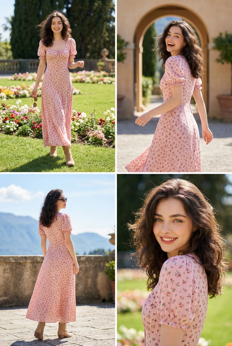 Joyful Pink Fashion Collage