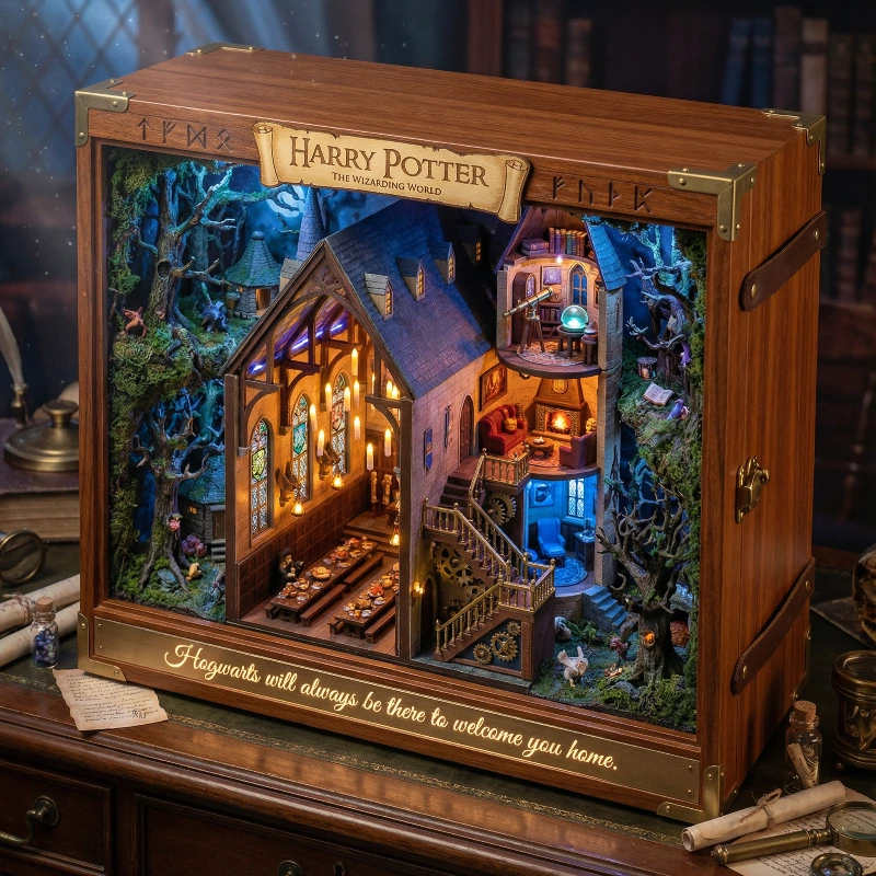 Nano Banana model generation of Harry Potter Isometric Diorama