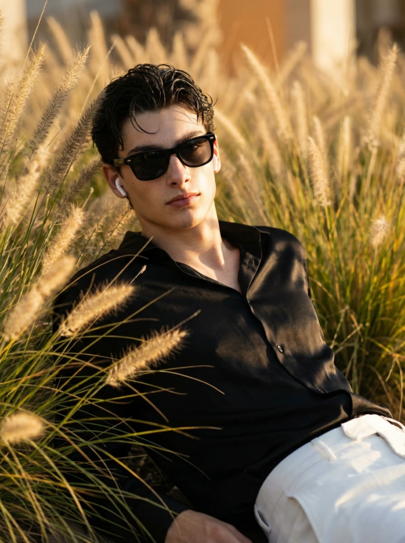 Nano Banana model generation of Cinematic 8K Portrait of Young Man