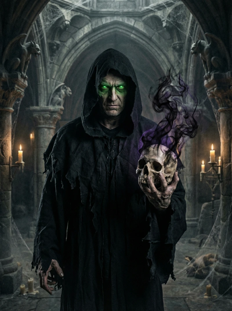 Gothic Dark Wizard Portrait
