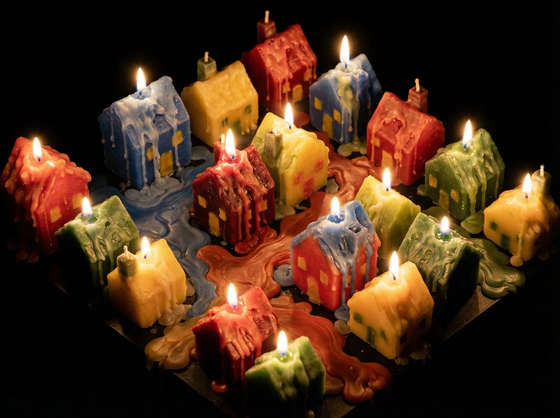 Isometric Wax Village