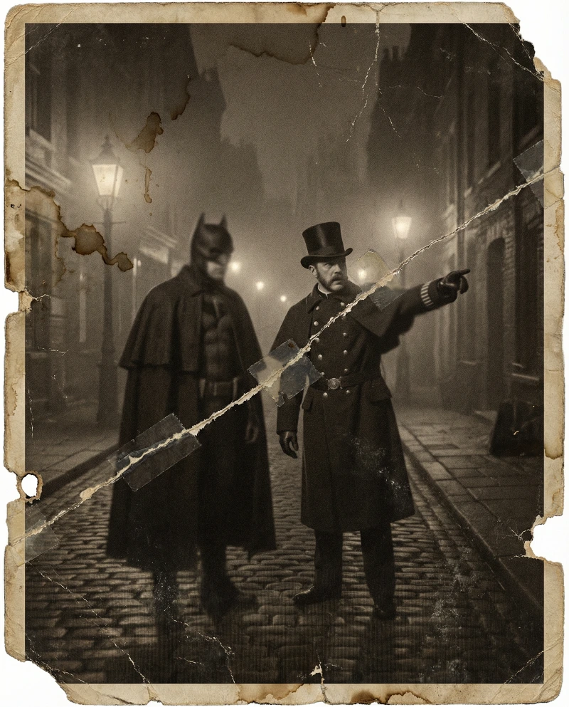 Nano Banana model generation of 1870 Victorian Night Vigil