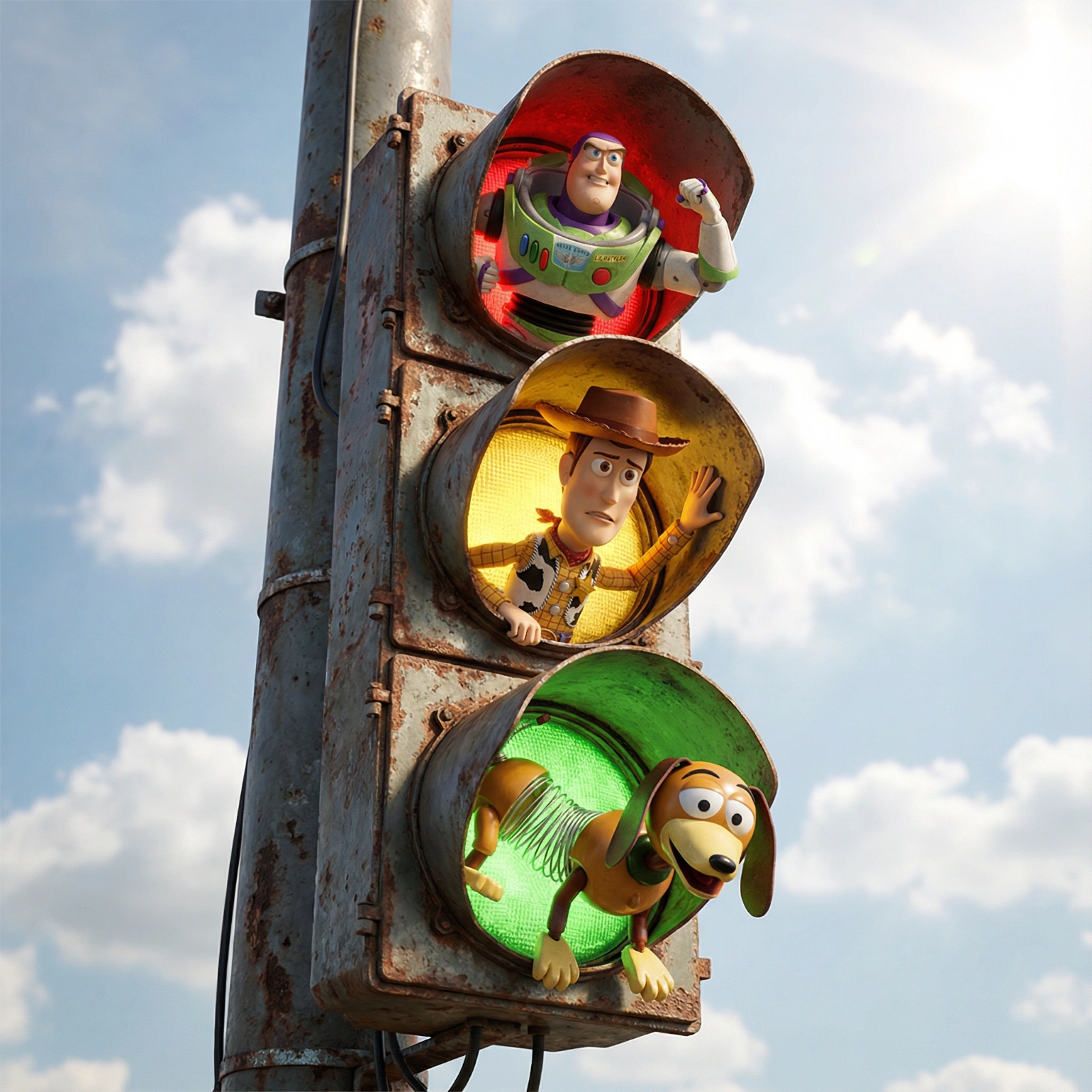 Toy Story Light Pole Drama