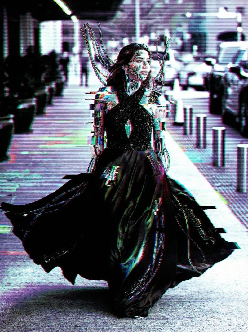 Nano Banana model generation of Neon Cyborg Decay