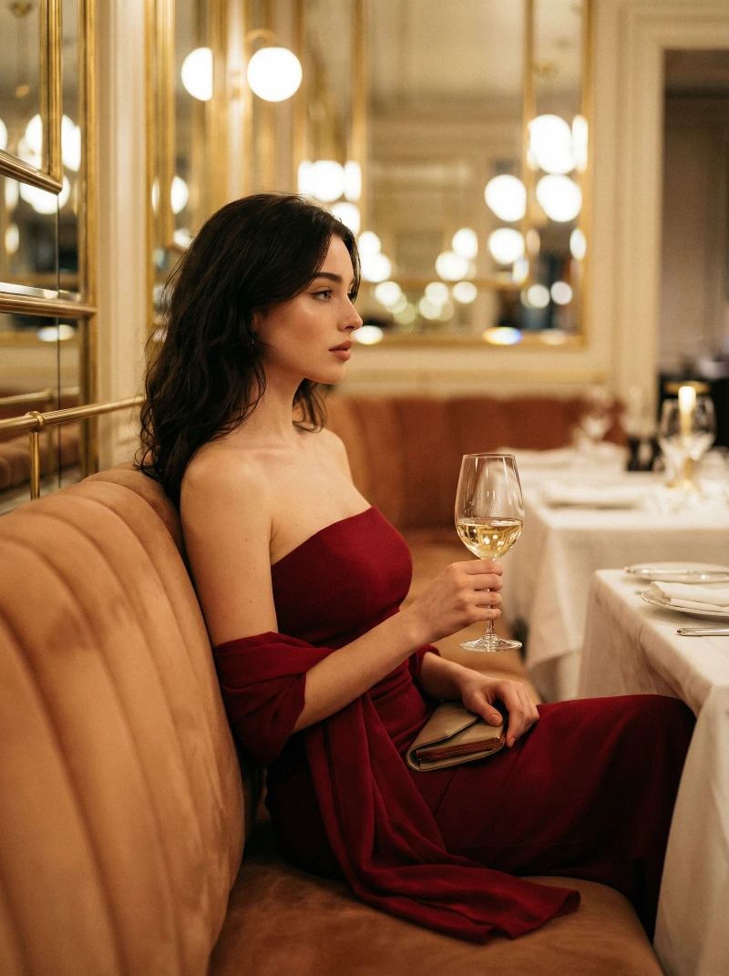 Nano Banana model generation of Sophisticated Restaurant Portrait