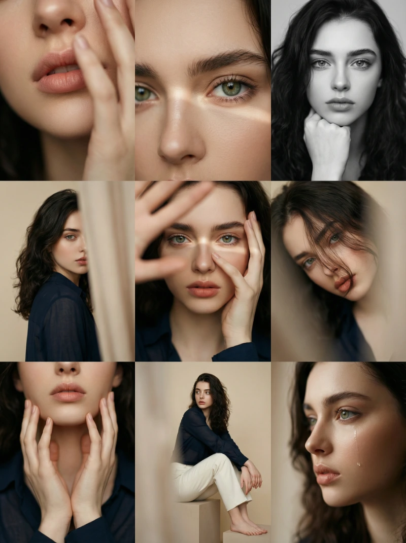 Intimate Studio Portrait Grid