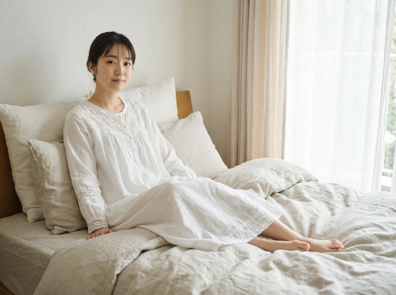 Lace Nightwear Relaxation, created using a Nano Banana Prompt