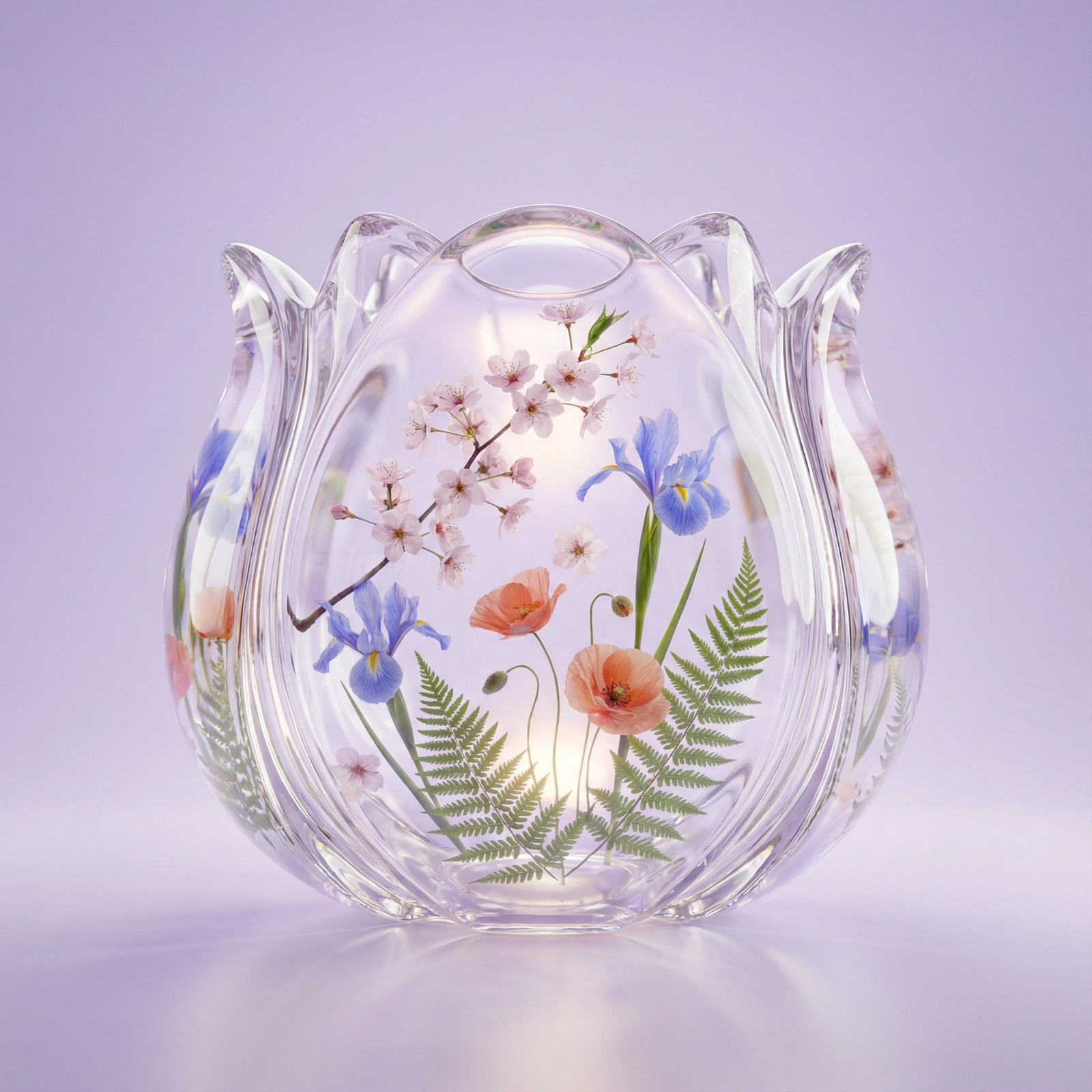 Transparent Spring 3D Flora