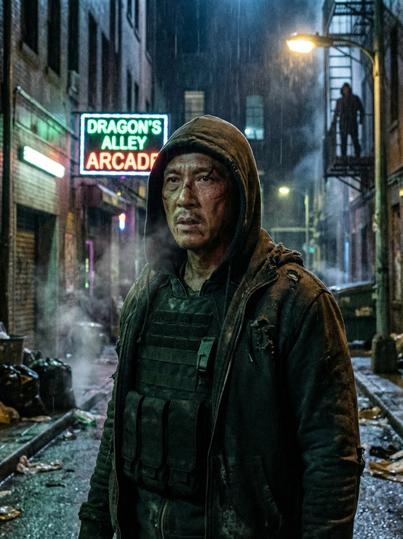 Gritty Night Martial Artist, created using a Nano Banana Prompt