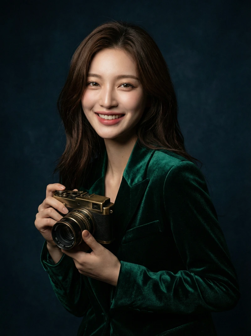 Rembrandt-Lit Emerald Portrait