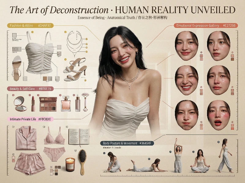 3D Real Human Decon Art, created using a Nano Banana Prompt