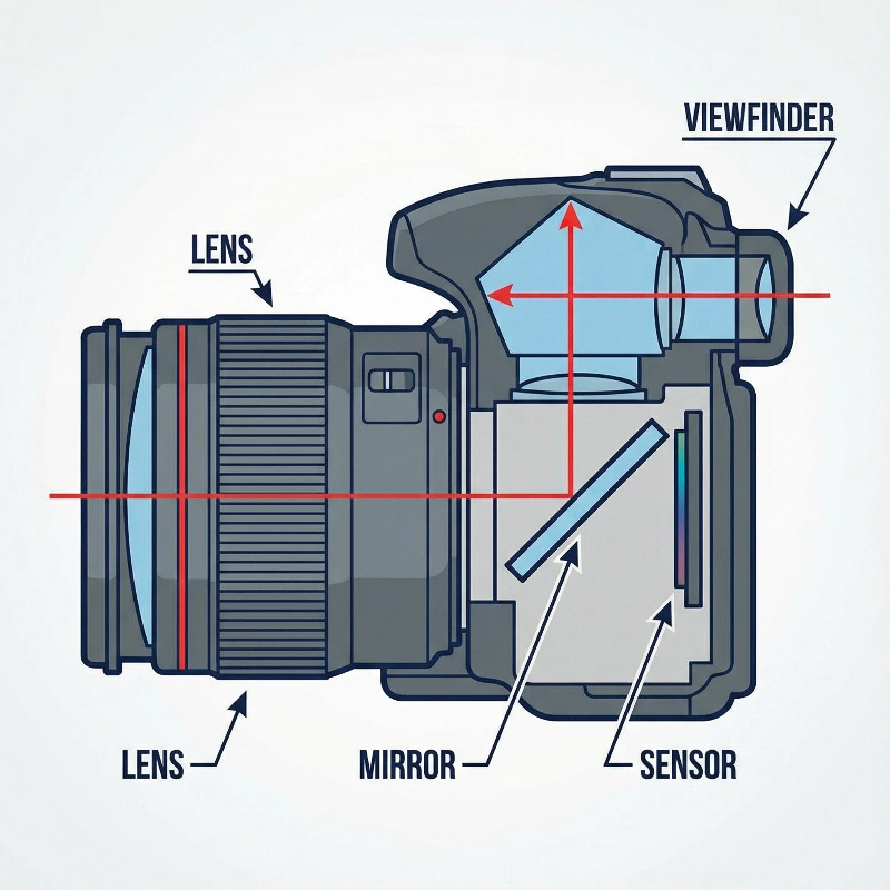 Vector DSLR Cross-Section