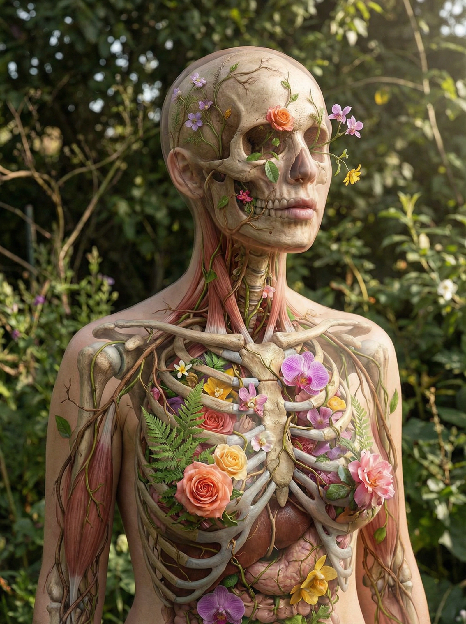 Vine-Bone Transparent Portrait