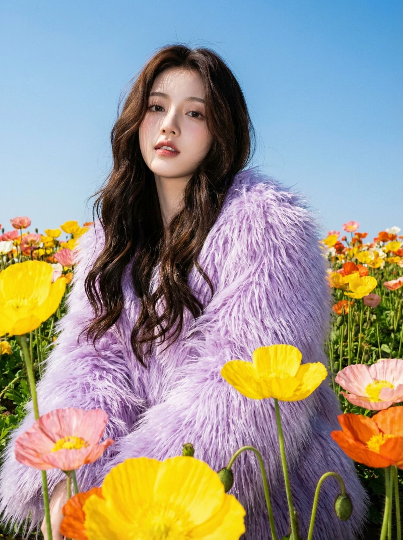 Vibrant Flower Fashion Port, created using a Nano Banana Prompt