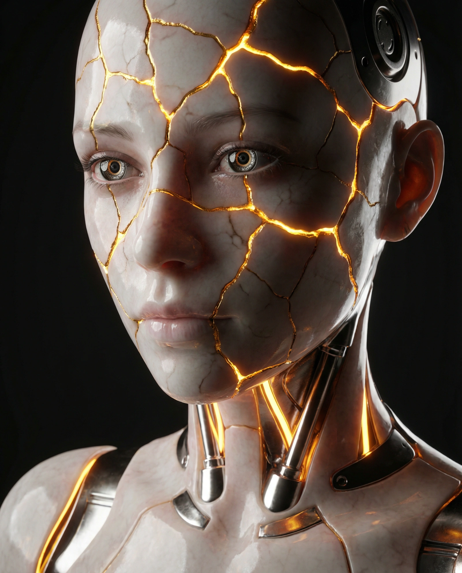 Kintsugi Android Portrait