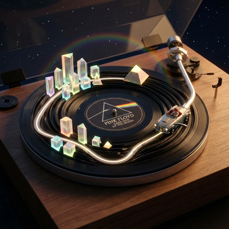 Vinyl Album Journey, created using a Nano Banana Prompt