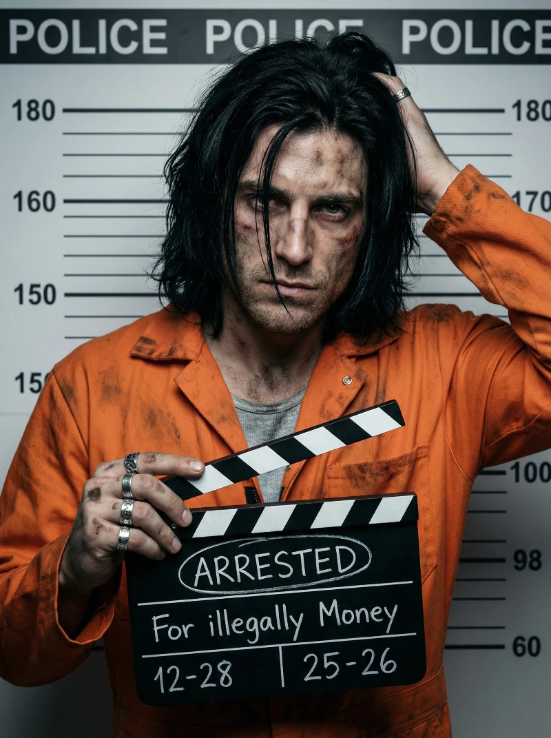 Arrested Young Man Mugshot