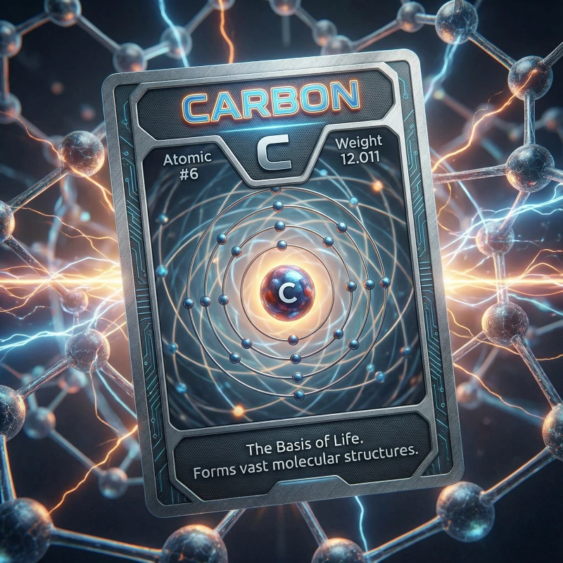 3D Carbon Element Card