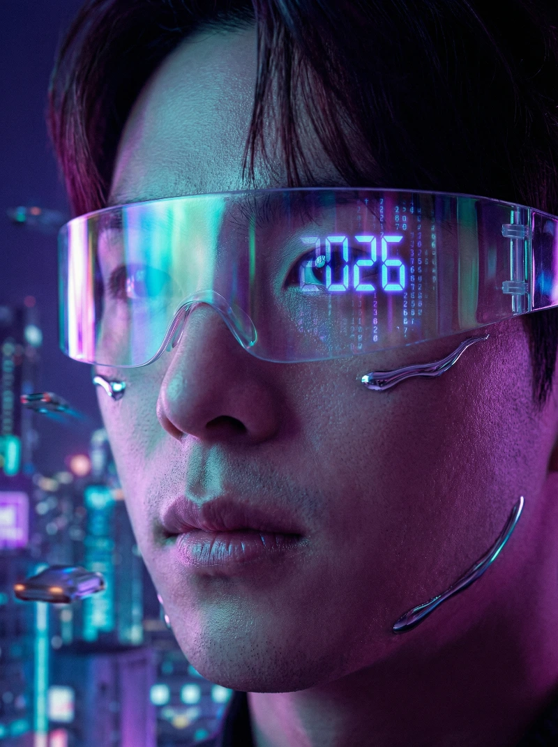 Futuristic Neon Visionary