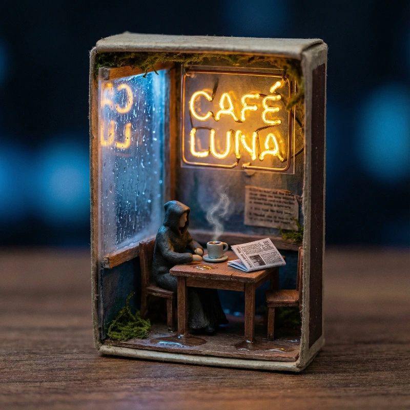Vintage Matchbox Noir Diorama