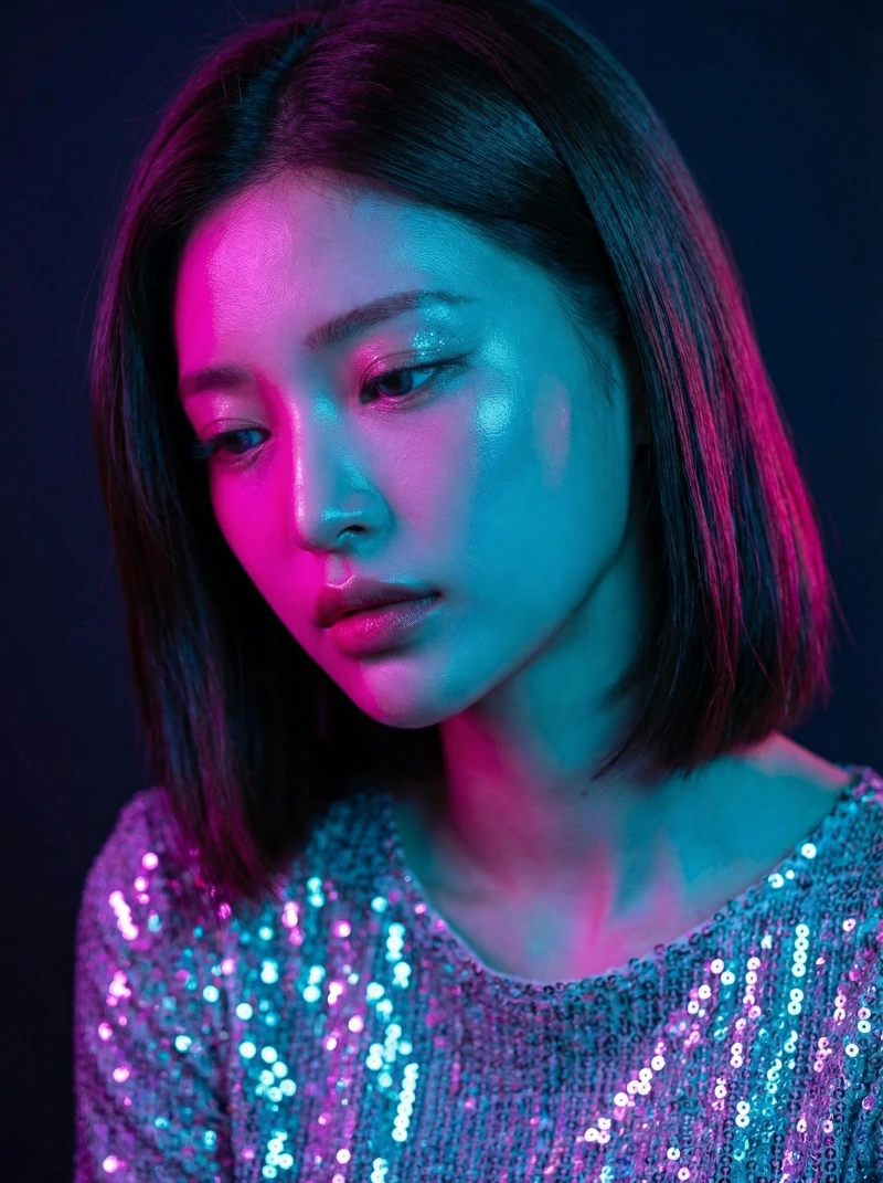 Futuristic Split-Light Fashion