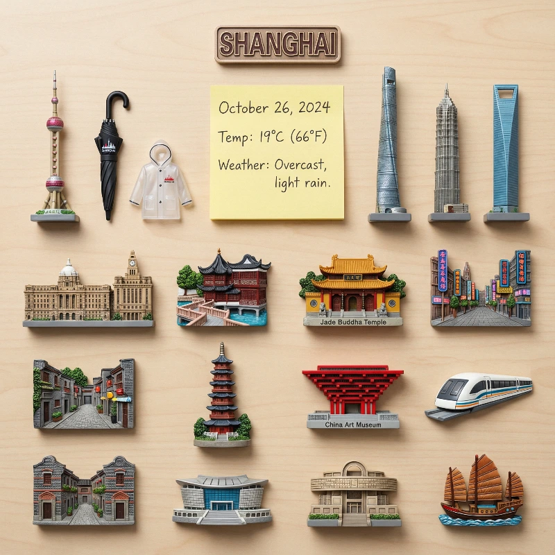 Shanghai 3D Magnet Landmarks