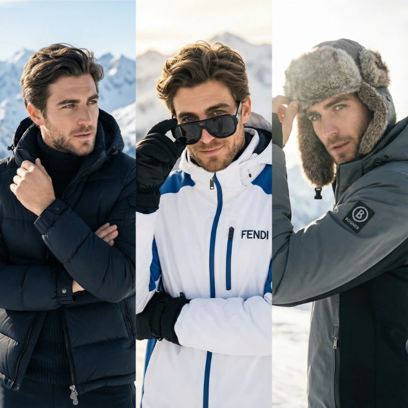 Nano Banana model generation of Snowy Fashion Portraits