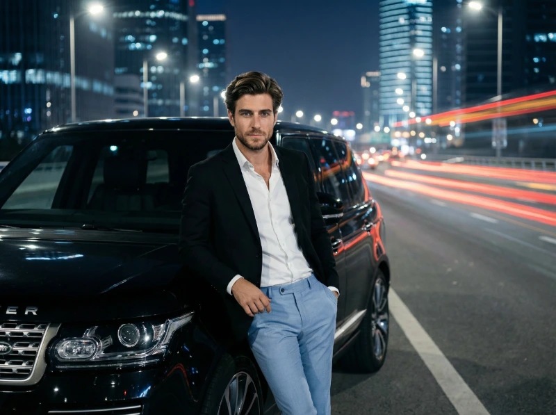 Cinematic Urban Night Portrait, created using a Nano Banana Prompt