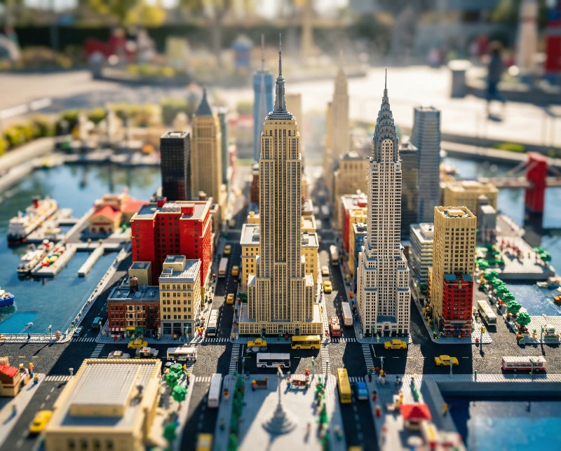 Legoland NYC Tilt-Shift Whimsy